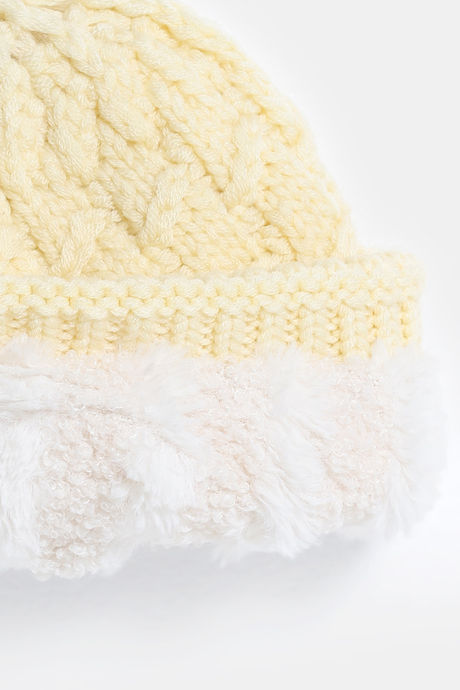 Zivame Knitted Beanie - Cream — image 4