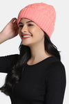Zivame Knitted Beanie - Peach — thumbnail 3