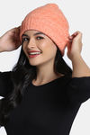 Zivame Knitted Beanie - Peach — thumbnail 3