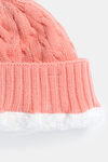 Zivame Knitted Beanie - Peach — thumbnail 4