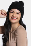 Zivame Knitted Beanie - Black — thumbnail 3