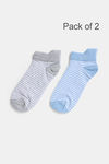 Zivame Ankle Length Socks (Pack of 2) - Multicolor — thumbnail 1