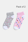 Zivame Ankle Length Socks (Pack of 2) - Multicolor — thumbnail 1