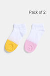 Zivame Ankle Length Socks (Pack of 2) - Multicolor — thumbnail 1