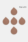 Zivame Nipple Concealer Pasties (5 Pairs) - Nutmeg — thumbnail 1