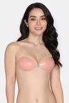 Zivame Push-Up Non Wired Low Coverage Stick-On Bra - Skin — thumbnail 1