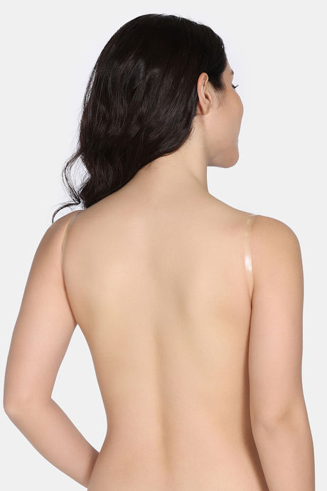 Zivame Push-Up Non Wired Low Coverage Stick-On Bra - Skin — image 3