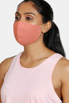 Zivame 3 Layer cotton Face Mask with Inbuilt Filter Pack of 3 - Skin Brick Blue — thumbnail 2