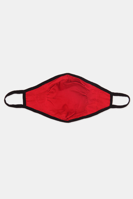 Zivame 3 Layer seamless Cloth Face Mask with Inbuilt Filter Pack of 2 - Red Black — image 8