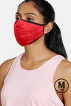 Zivame 3 Layer seamless Cloth Face Mask with Inbuilt Filter Pack of 2 - Red Skin — thumbnail 2