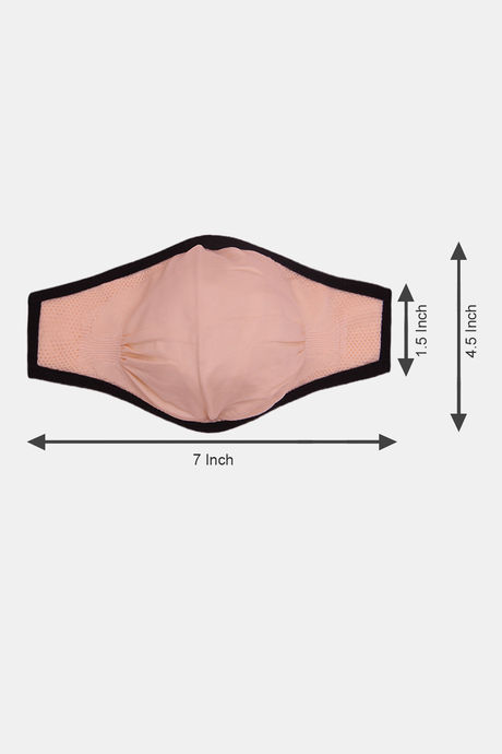 Zivame 3 Layer seamless Cloth Face Mask with Inbuilt Filter Pack of 2 - Red Skin — image 5