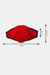 Zivame 3 Layer seamless Cloth Face Mask with Inbuilt Filter Pack of 2 - Red — thumbnail 5