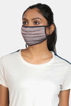 Zivame 2 Layer Knit Cotton Face Mask Pack of 3 - Dot Blue Grey — thumbnail 2