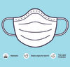 Zivame 2 Layer Knit Cotton Face Mask Pack of 3 - Pink Navy Grey — thumbnail 8