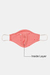 Zivame 2 Layer Printed knit cotton Face Mask with Adjustable Nose Clip Pack of 2 - Pink Chic Anthra Chic — thumbnail 8
