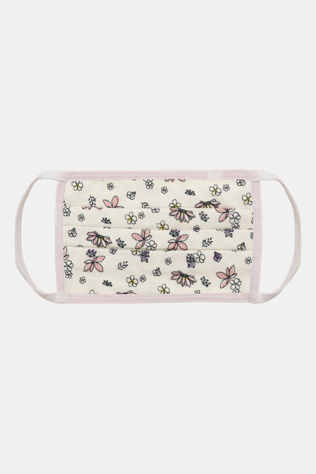 Zivame 2 Layer Printed Pleated Knit Cotton Face Mask Pack of 3 - Pink Navy Brown — image 6