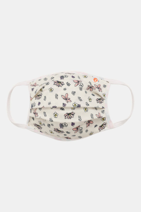 Zivame 2 Layer Printed Pleated Knit Cotton Face Mask Pack of 3 - Pink Navy Brown — image 7
