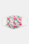 Zivame 2 Layer Printed Pleated Knit Cotton Face Mask Pack of 3 - Pink Navy Brown — thumbnail 9