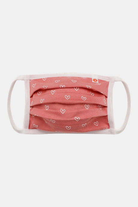 Zivame Kids 2 Layer Printed Pleated Knit Cotton Face Mask Pack of 3  - Brown White Wave — image 6