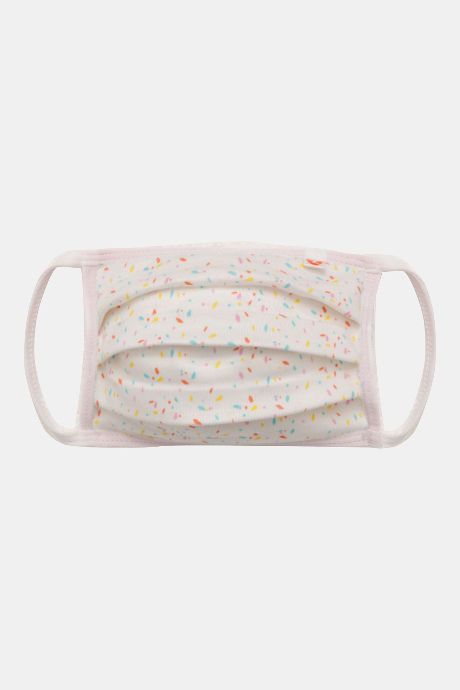 Zivame Kids 2 Layer Printed Pleated Knit Cotton Face Mask Pack of 3  - Brown White Wave — image 7