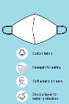 Zivame Girls Reusable 2 Layer Antiviral Knit Cotton Face Mask (Pack of 2) - Assorted — thumbnail 2