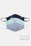 Zivame Girls Reusable 2 Layer Antiviral Knit Cotton Face Mask (Pack of 3) - Assorted — thumbnail 1