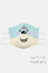 Zivame Girls Reusable 2 Layer Antiviral Knit Cotton Face Mask (Pack of 3) - Assorted — thumbnail 1