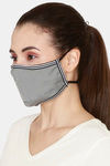 Zivame Premium Reusable Mask With 5 Replaceable Filters Insert With Earloop - Silver Grey — thumbnail 4