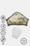 Zivame Premium Reusable Mask With 5 Replaceable Filters Insert With Headband - Silver Grey — thumbnail 1