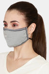 Zivame Premium Reusable Mask With 10 Replaceable Filters Insert With Headband - Silver Grey — thumbnail 4