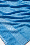 Zivame Cotton Bath Towel - 360 GSM - Nebulas Blue — thumbnail 7