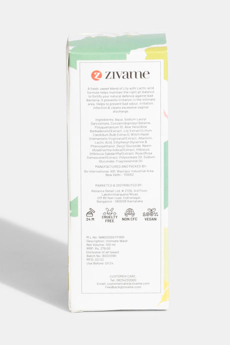 Zivame Cleansing Exotic Lilly Intimate Wash - 100 ml — image 4
