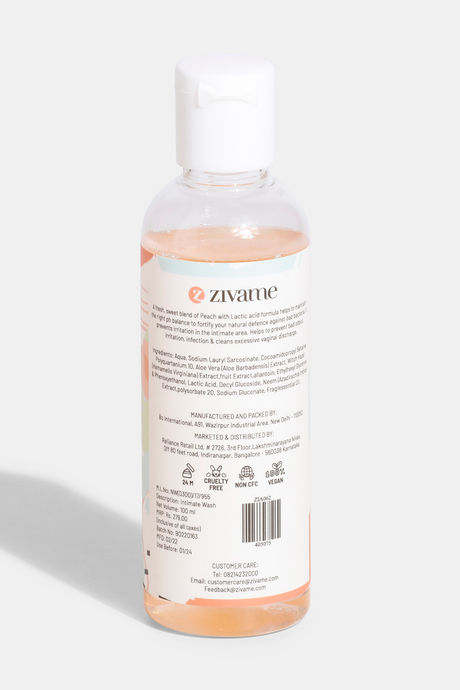 Zivame Cleansing Peach Intimate Wash - 100 ml — image 2