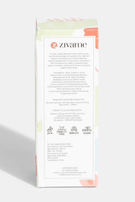 Zivame Cleansing Peach Intimate Wash - 100 ml — image 4
