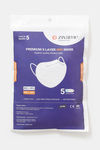 Zivame Premium N95 Anti Bacterial Face Mask With  5 Layer Filteration Pack of 5 -White — thumbnail 10