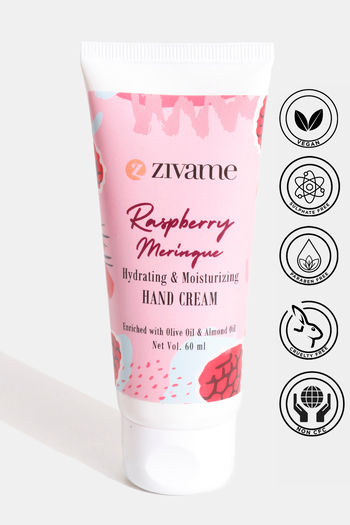 model image of Zivame Mosturizing Raspberry Hand Cream - 60 ml