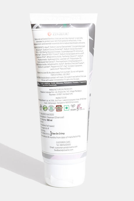 Zivame Clarifying Charcoal Face Cleanser - 100 ml — image 2
