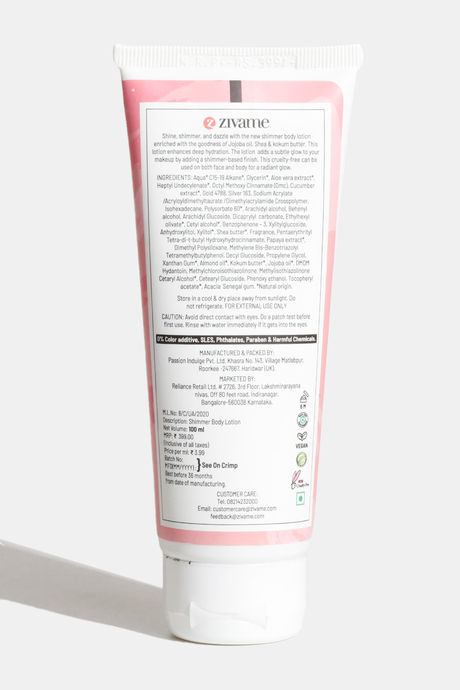 Zivame Moisturizing Glitter Body Lotion - 100 ml — image 2