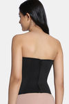 Zivame Short Slip Corset With Inbuilt Cups - Black — thumbnail 3