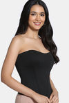 Zivame Short Slip Corset With Inbuilt Cups - Black — thumbnail 4