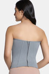 Zivame Short Slip Corset With Inbuilt Cups - Grey — thumbnail 3