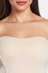 Zivame Short Slip Corset With Inbuilt Cups - Ivory — thumbnail 5