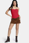 Zivame Short Slip Corset With Inbuilt Cups - Red — thumbnail 2
