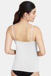 Zivame Knit Cotton Camisole - White — thumbnail 3