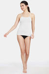 Zivame Knit Cotton Camisole - White — thumbnail 4
