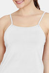 Zivame Knit Cotton Camisole - White — thumbnail 5