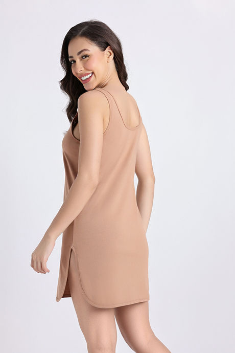 Zivame Knit Cotton Kurti Slip - Roebuck — image 3