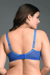 Zivame True Curv Very Lightly Padded Wired High 3/4Th Coverage Sag Lift Bra - Classic Blue — thumbnail 2