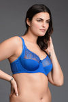 Zivame True Curv Very Lightly Padded Wired High 3/4Th Coverage Sag Lift Bra - Classic Blue — thumbnail 3