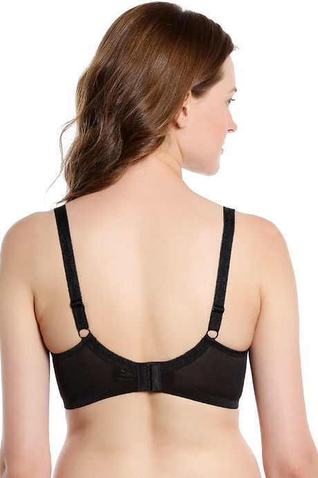 Zivame True Curv Very Lightly Padded Wired Full Coverage Super Support Bra - Black — image 3
